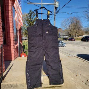 Carhartt Quilted Double Knee Bib Overalls Men's Size 3X Short NWOT Insulated